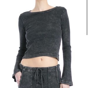 HARDTAIL FOREVER RIBBED LONG SLEEVE BELL TEE